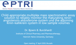 Child-appropriate multiplex mass spectrometric assay solution to reliably monitor the maturating renin- angiotensin-aldosterone-system und the adjoining kinin-kallikrein-system in low sample volumes