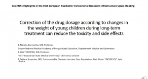 video Correction of the drug dosage according to changes in the weight of young children during long-term treatment can reduce the toxicity and side effects