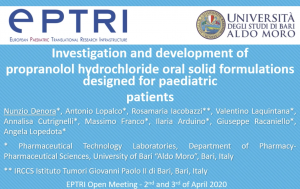 video Investigation and development of propranolol hydrochloride oral solid formulations designed for paediatric patients