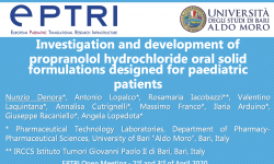 Investigation and development of propranolol hydrochloride oral solid formulations designed for paediatric patients